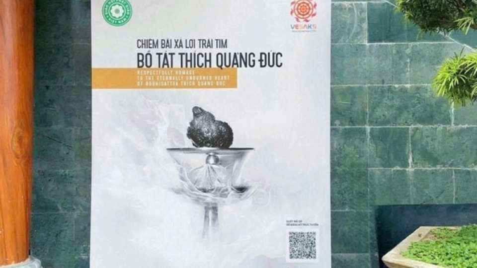 Public veneration of Bodhisattva Thich Quang Duc’s Heart Sarira set to begin May 6
